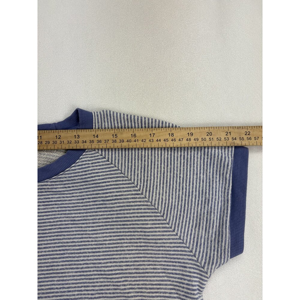 Marine Layer Striped Raglan Short Sleeve Tee - Women's M - Picture 9 of 11